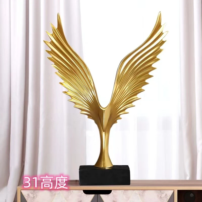 大鹏展翅老鹰大展宏图北欧创家具小摆件客厅现代办公室酒柜装