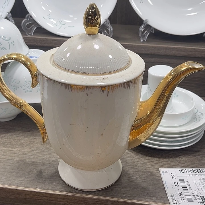 *****摆件陶咖啡壶微瑕一个