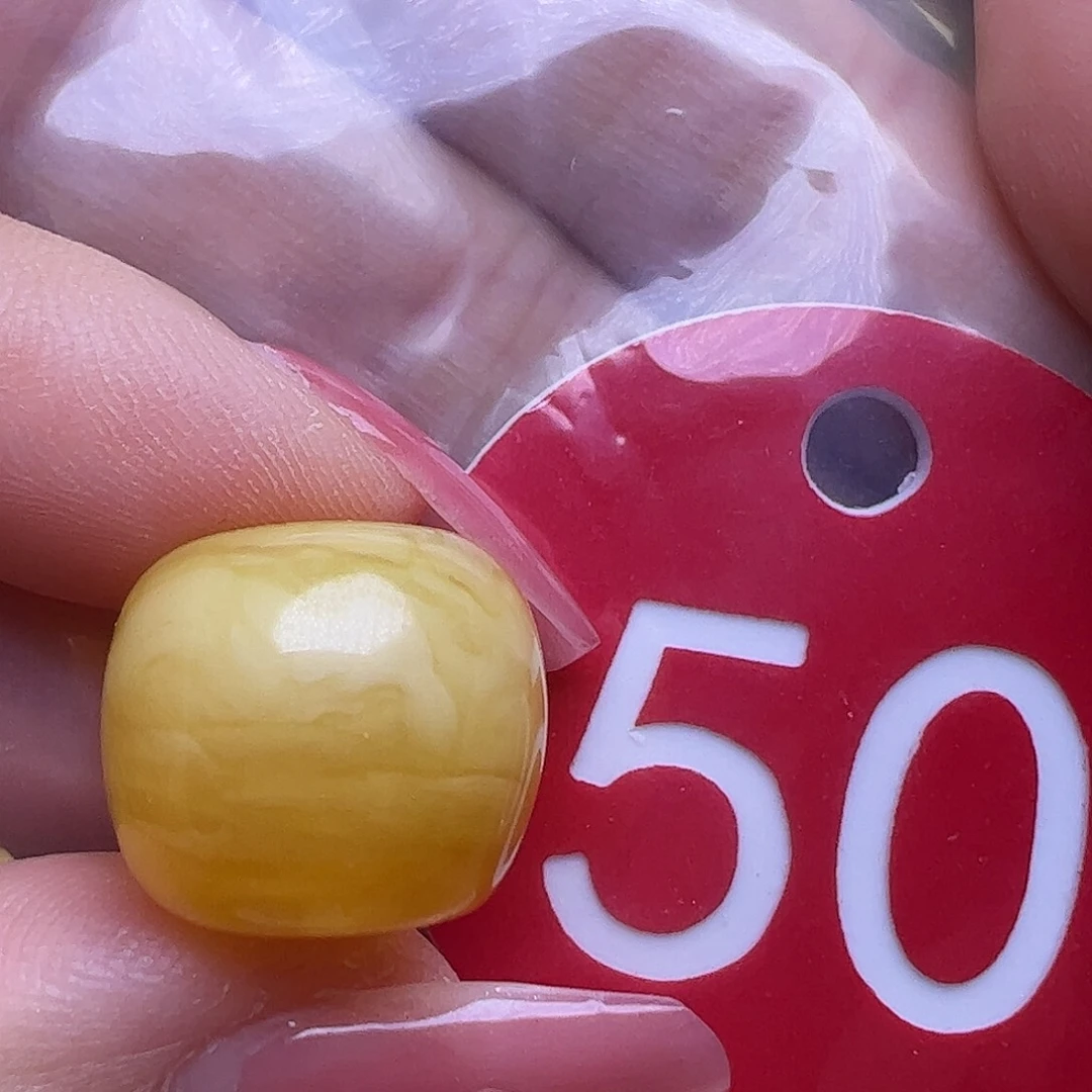 蜜蜡未镶嵌珠宝奇石微瑕15mm老型