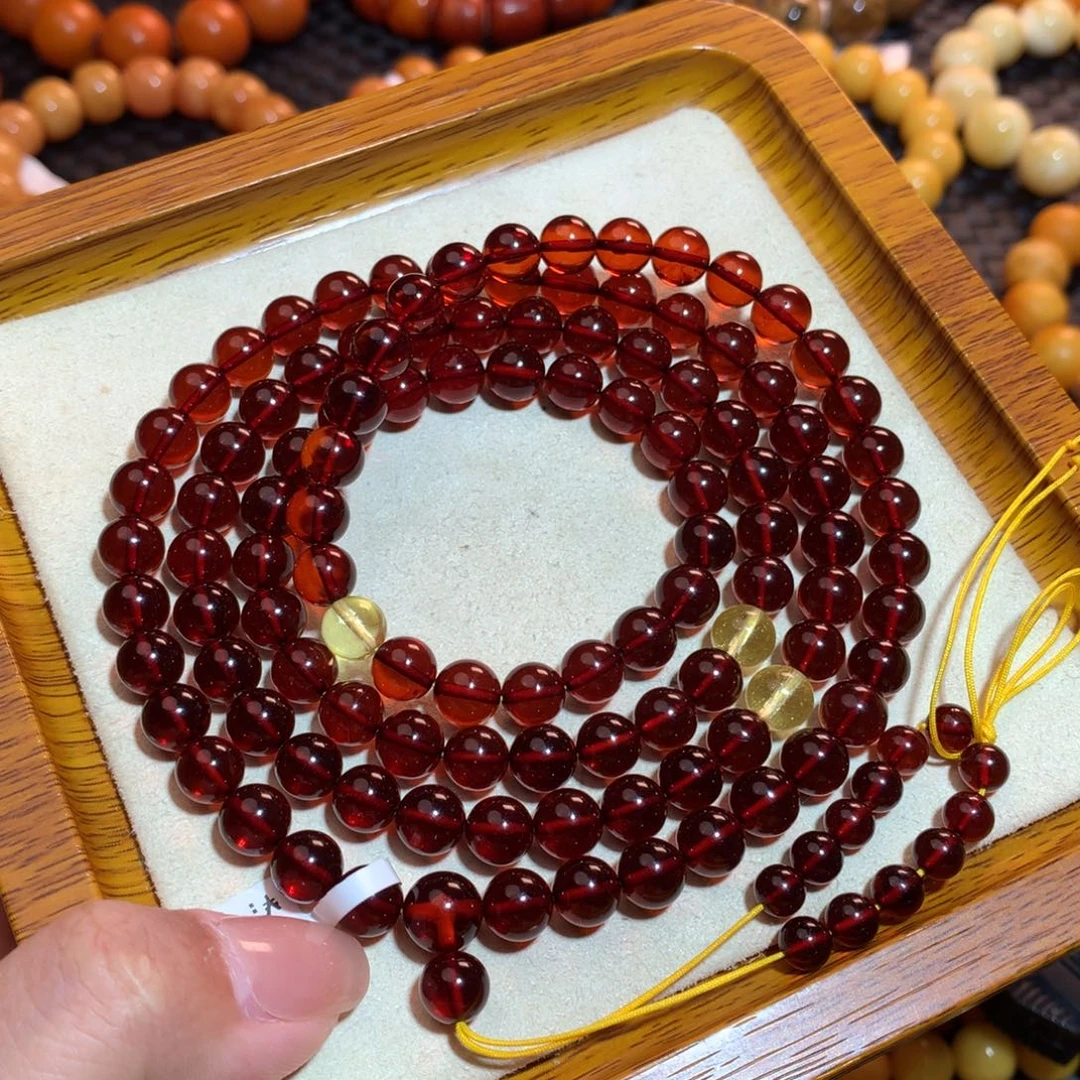 血珀未镶嵌手链蜜蜡手链