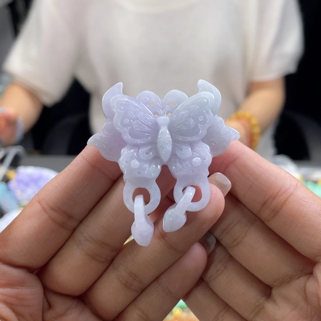 翡翠未镶嵌颈饰代编织