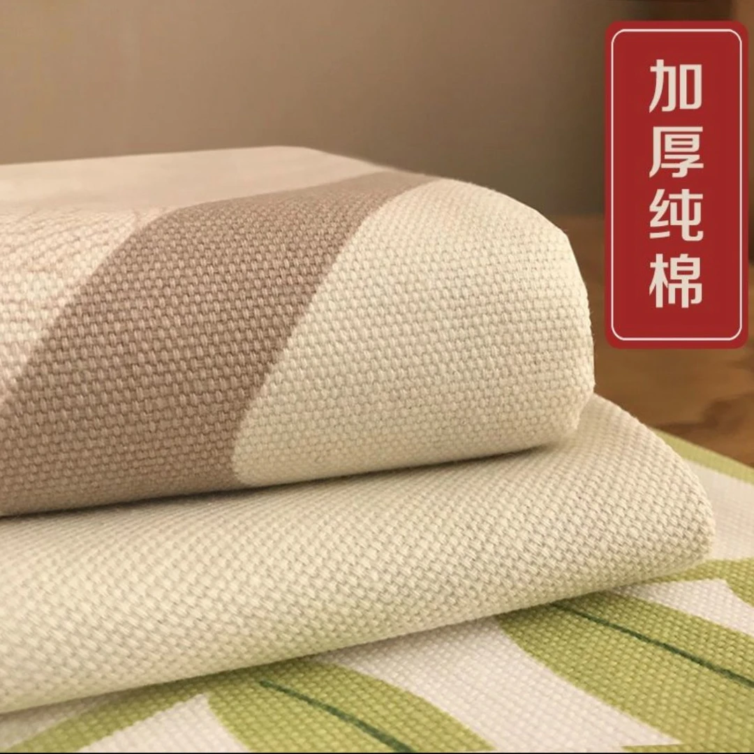 加厚被单棉麻四季用纯棉山东老粗布床单学生夏款正宗帆布凉席夏天