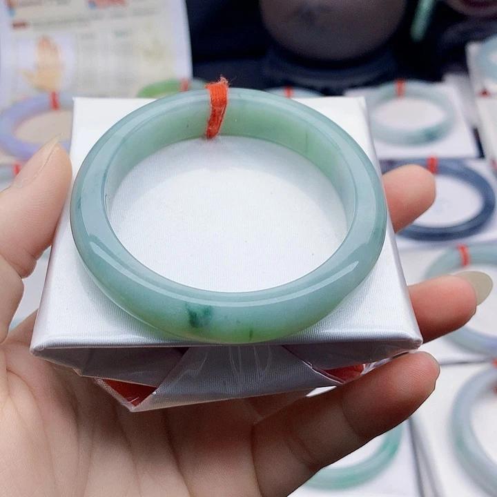 未镶嵌手镯翡翠缅甸天然翡翠A货54.8