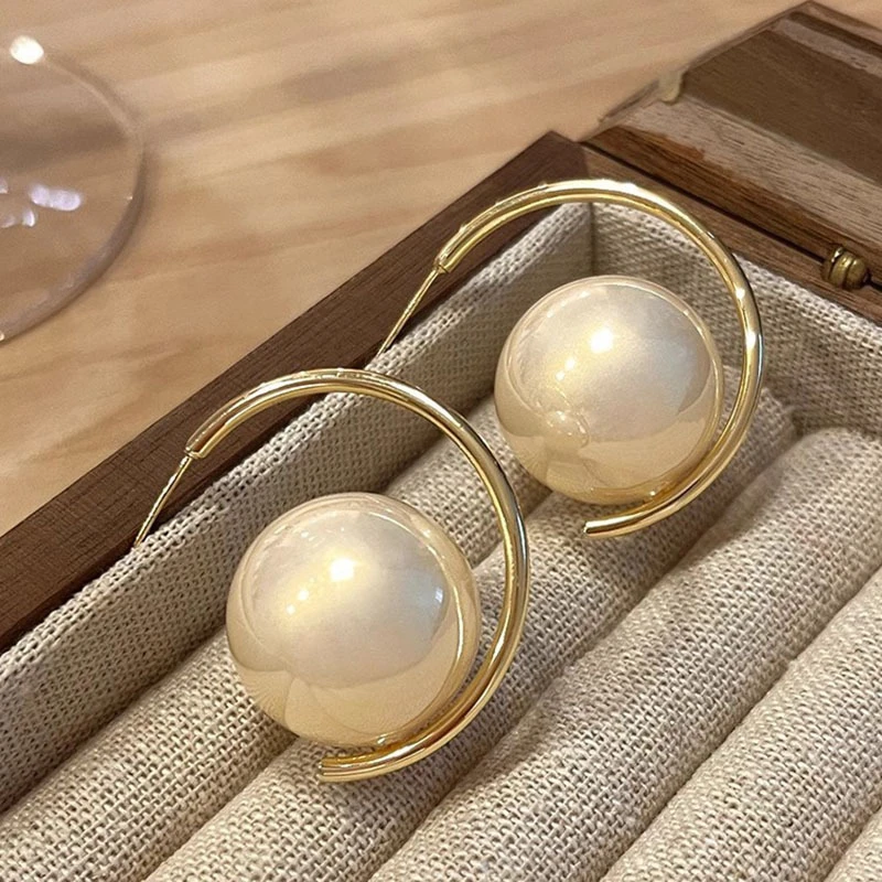 铜合金耳饰 【239】法式复古气质耳钉女高级感冷淡风夸张耳环耳饰潮