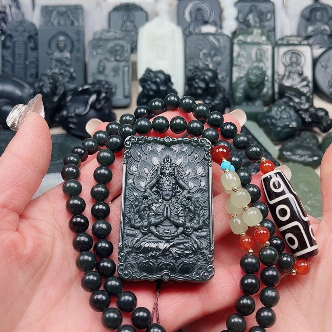 和田玉颈饰未镶嵌最***员