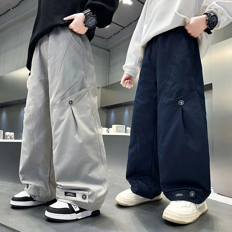 男童春秋洋气工装裤2025新款中大童秋装休闲裤子儿童户外长裤潮童