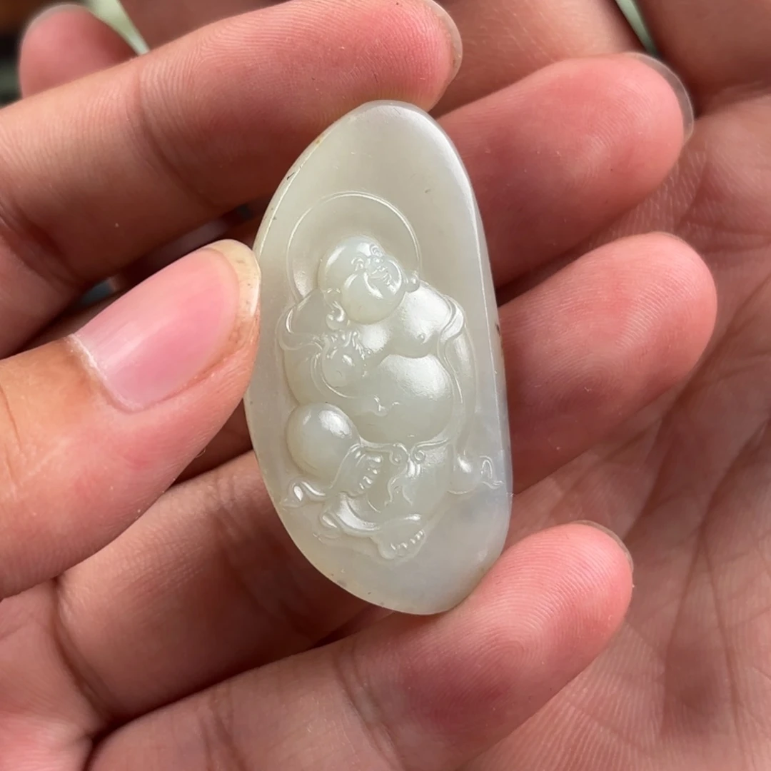 和田玉未镶嵌挂件