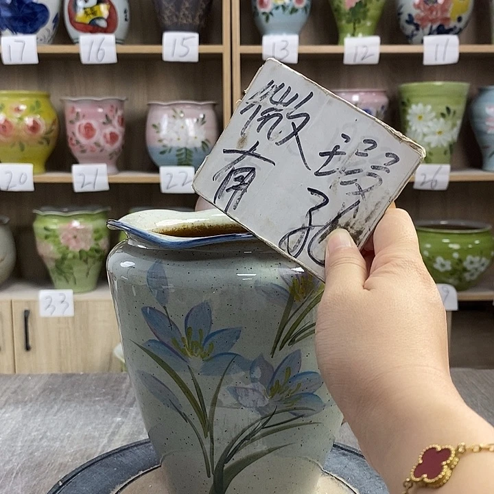 摆件12xc景德镇陶瓷花盆