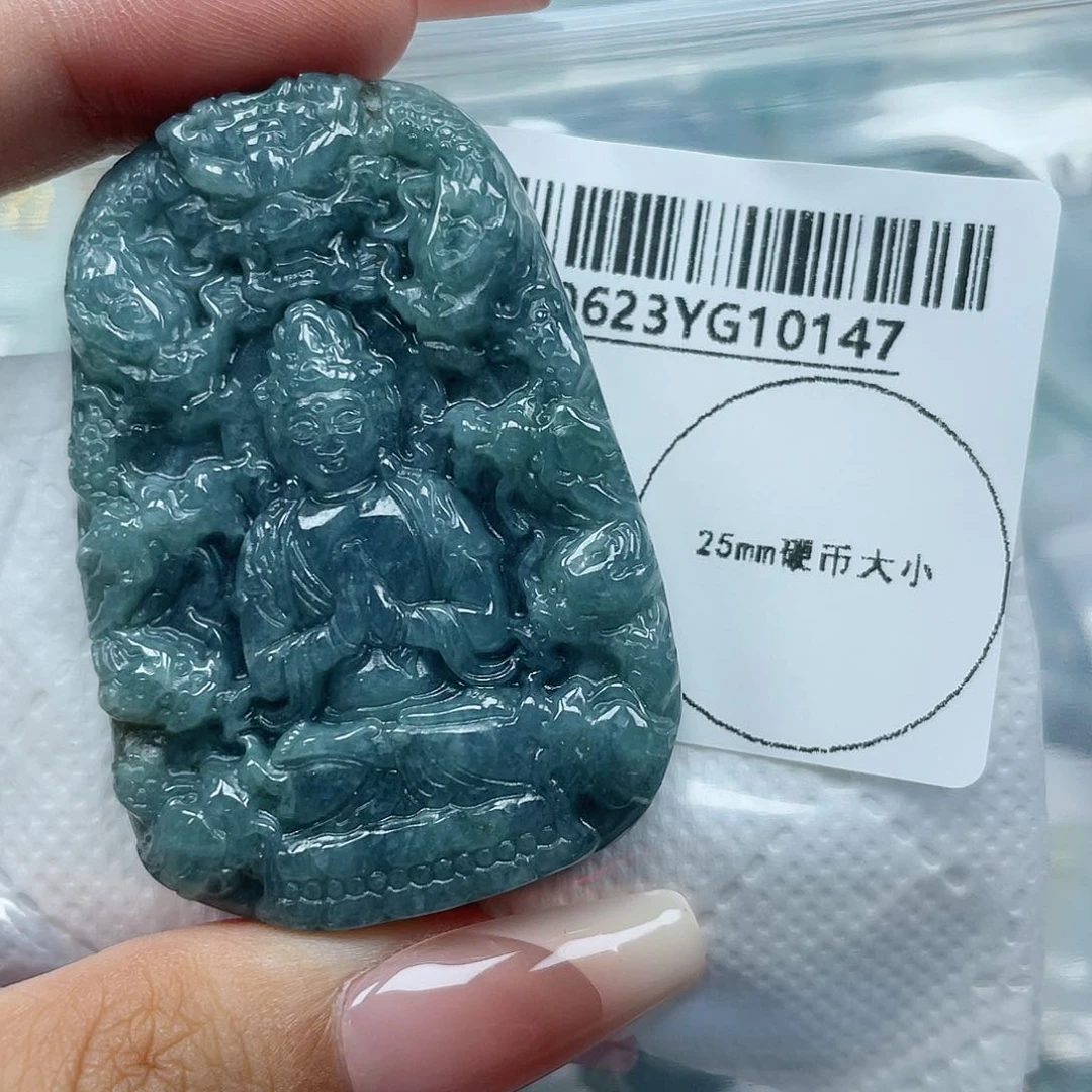 翡翠未镶嵌吊坠(不含链)