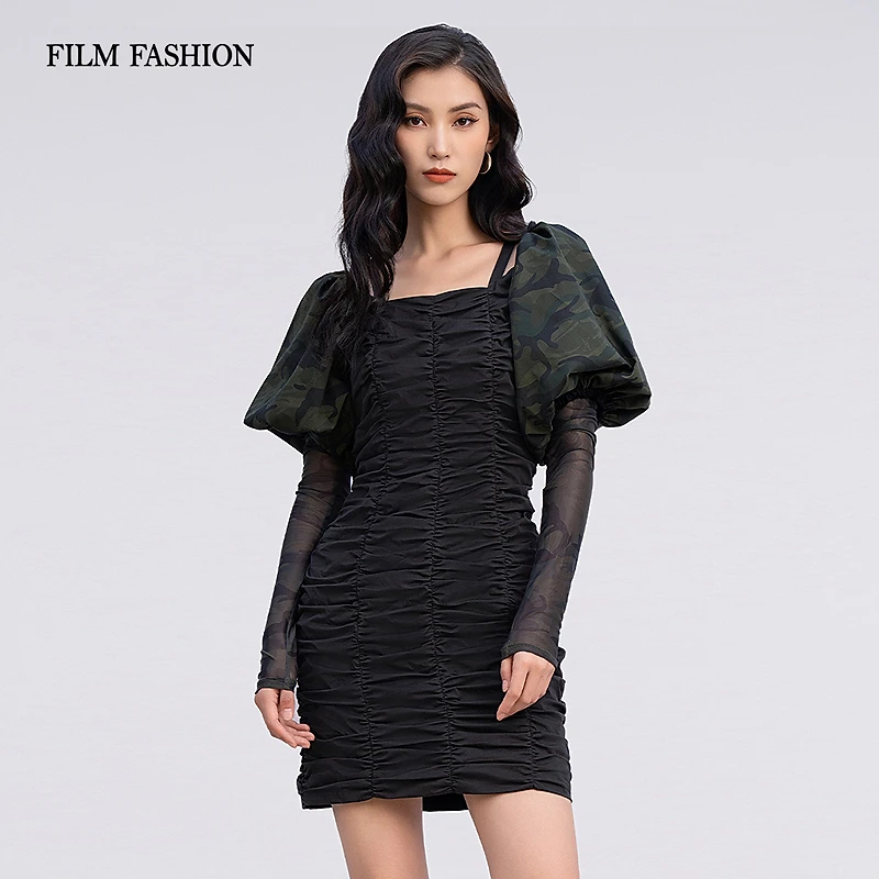 一电影一时装新款秋季显瘦裙子修身连衣裙气质休闲时尚FFNL114649