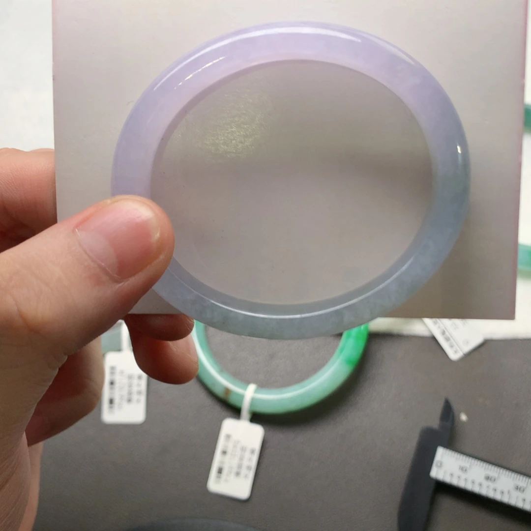 翡翠未镶嵌手镯（贵妃镯）54.3