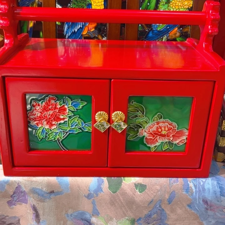 加大款瓷板画艺术作品提梁柜子