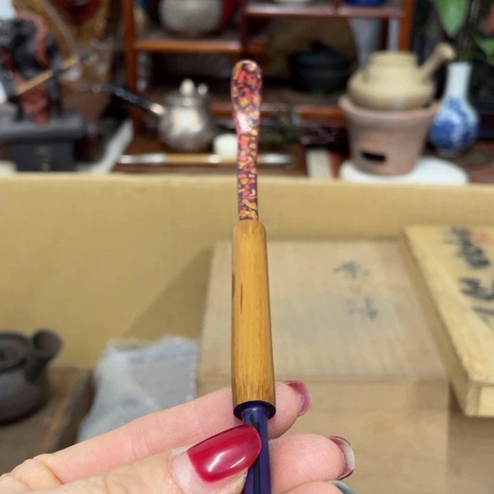 竹中古工艺品摆件