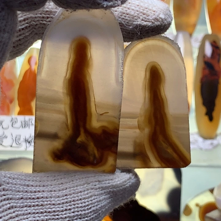 未镶嵌玛瑙/玉髓珠宝半成品167