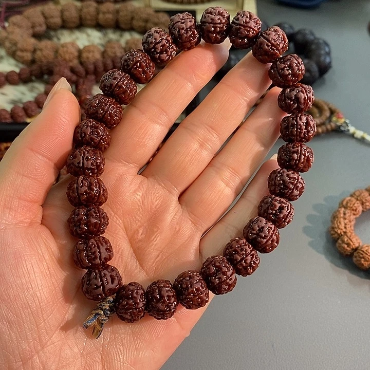 手串文玩核桃13.6mm老树王下水