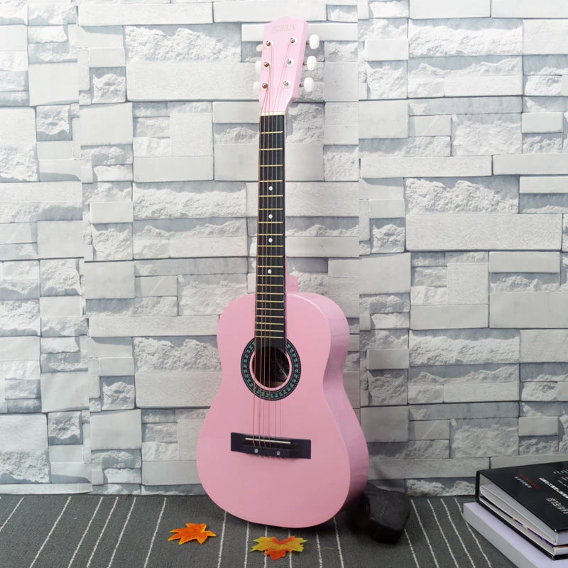30寸34寸儿童小吉他初学者自动挡调音六弦琴圆角乐器旅行小吉他
