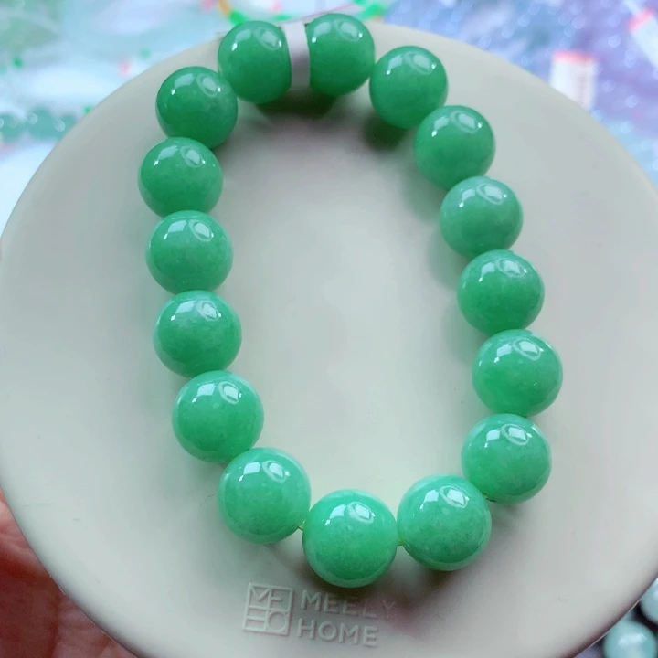 翡翠未镶嵌手链卡12.5