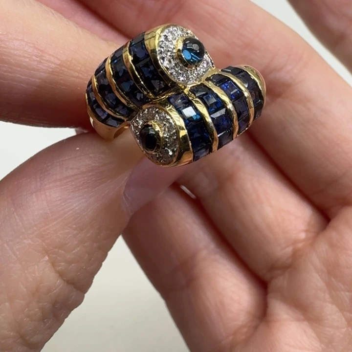 未镶嵌蓝宝石戒指