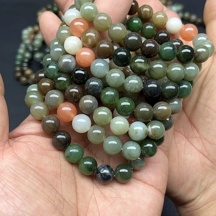 和田玉未镶嵌颈饰和田玉多宝手串手链卡10