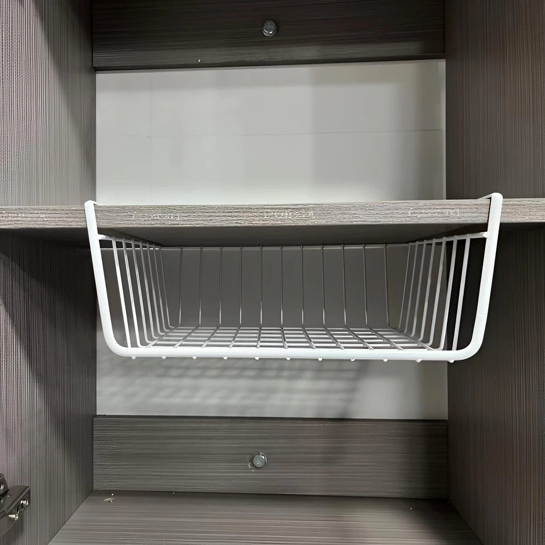 厨房挂篮铁艺置物架免打孔橱柜收纳架宿舍挂式储物神器下挂整理篮