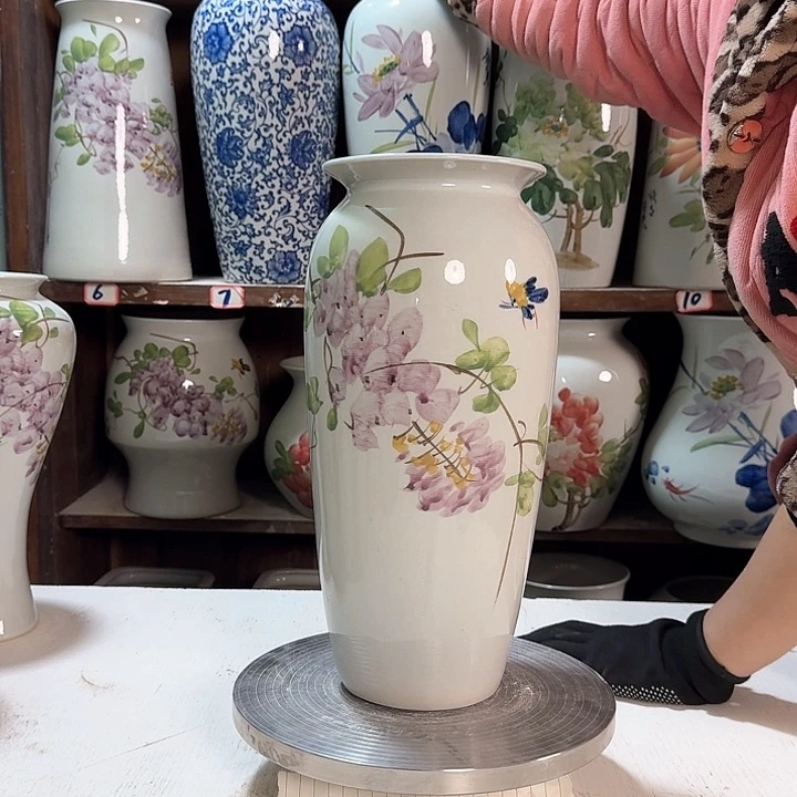 瓶高32紫藤陶瓷陶瓷新款