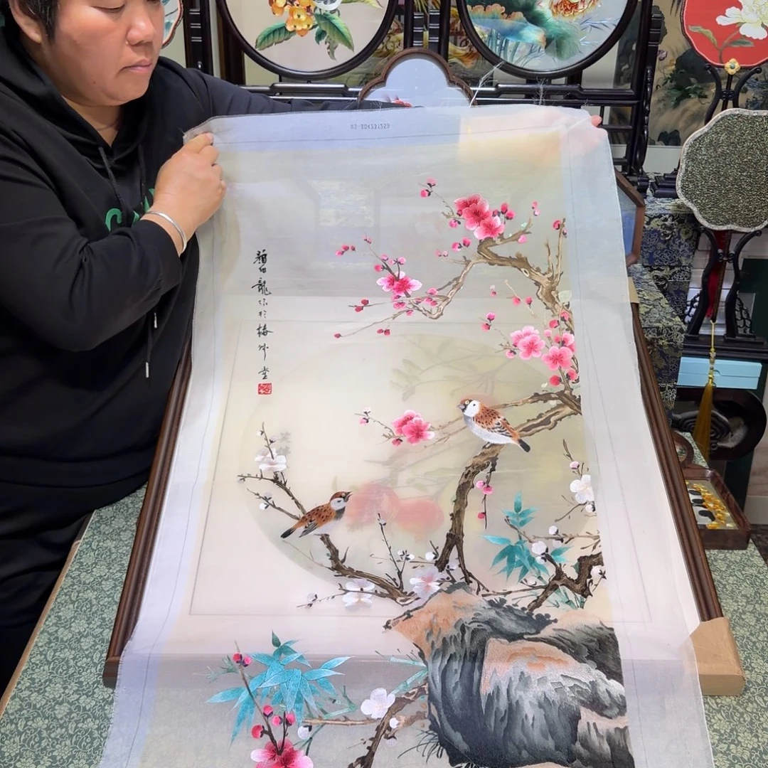 刺绣手工苏绣工艺制作技艺精湛
