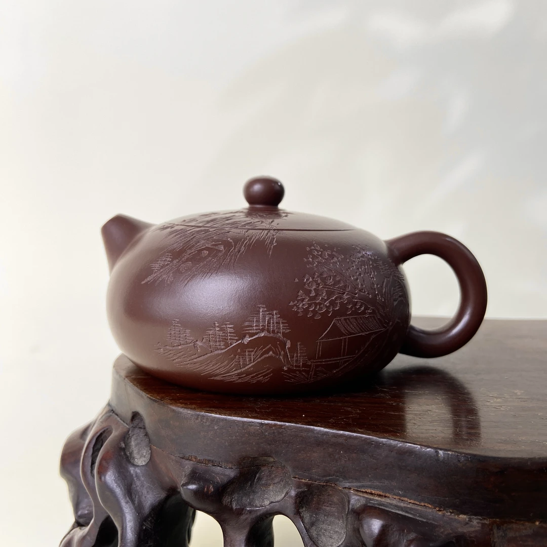 宜兴手工紫砂陶 （实力派1）茶壶GS4172-3