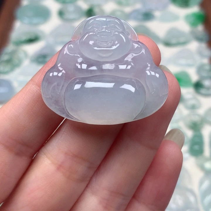 翡翠未镶嵌颈饰冰种大舒佛