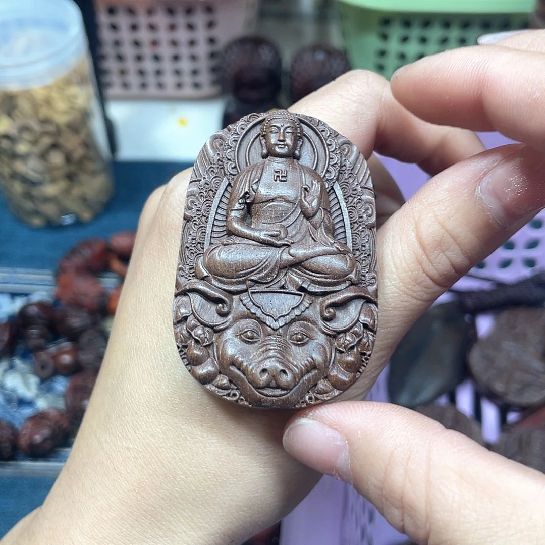维腊木（绿檀）无事牌