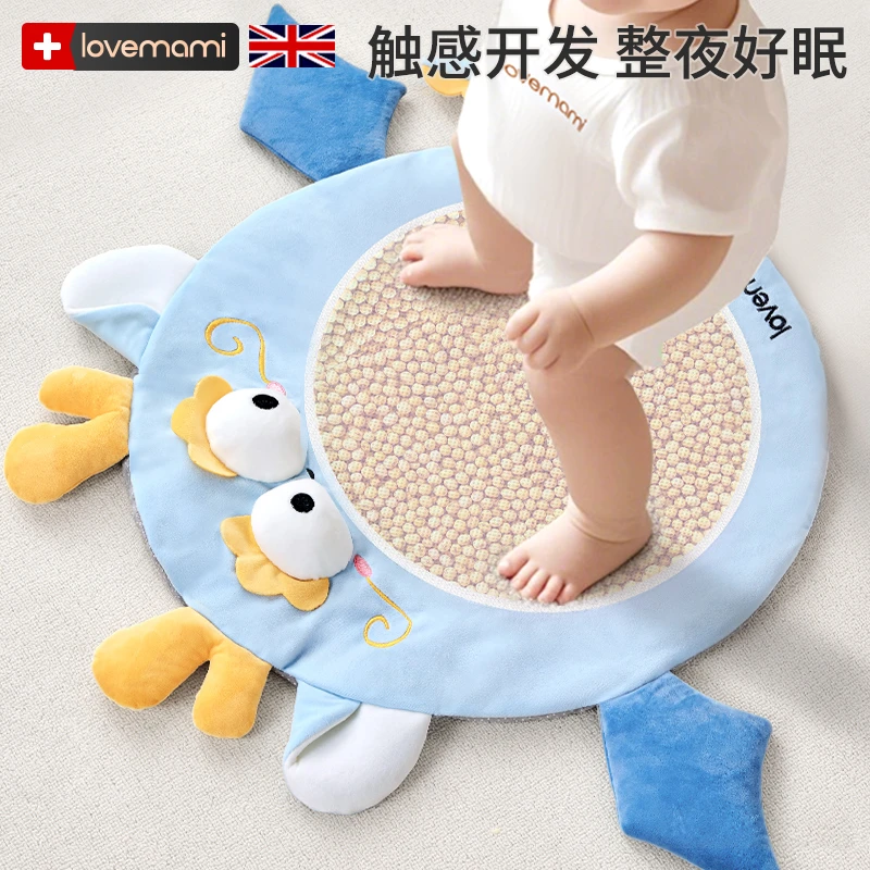 英国lovemami踩豆子安抚哄睡神器益智早教玩具黄豆脚垫热敷助睡眠