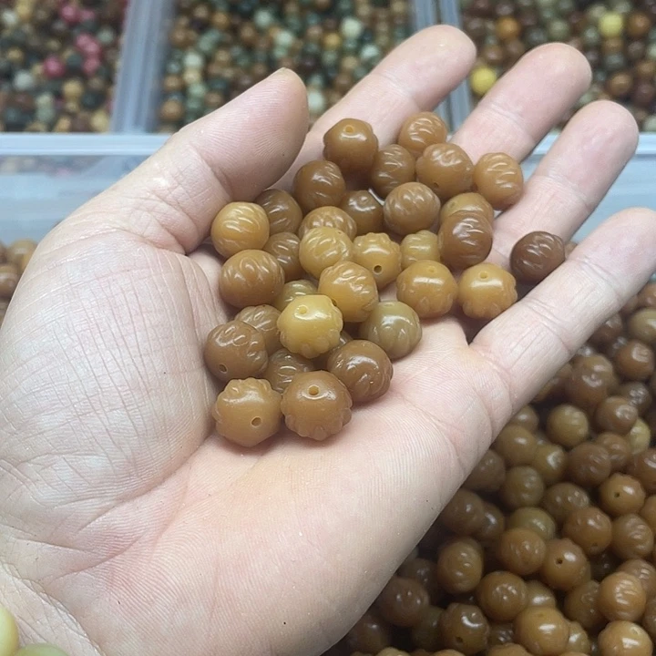 吊坠白玉菩提雕刻吞噬30颗