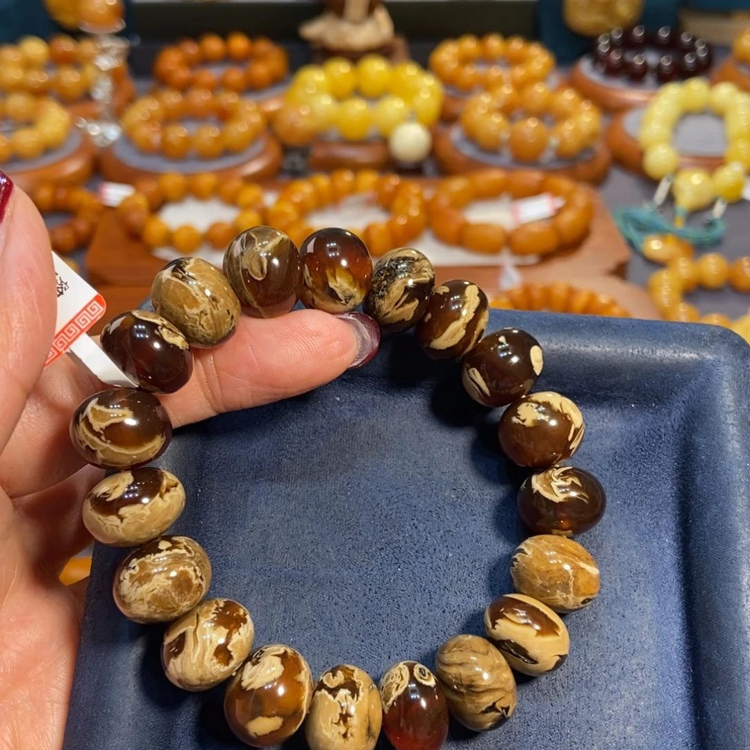 琥珀手链未镶嵌蜜蜡