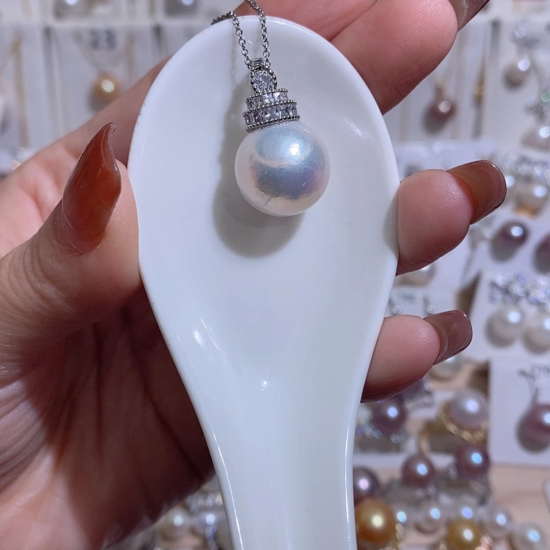 淡水珍珠吊坠(赠链)未镶嵌w14.9