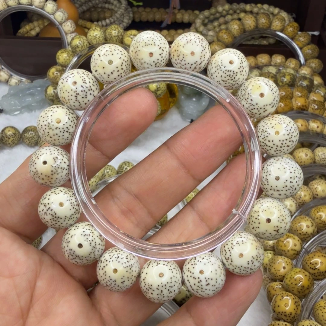 手串星月菩提原生态白月朗星稀针尖星圆珠14