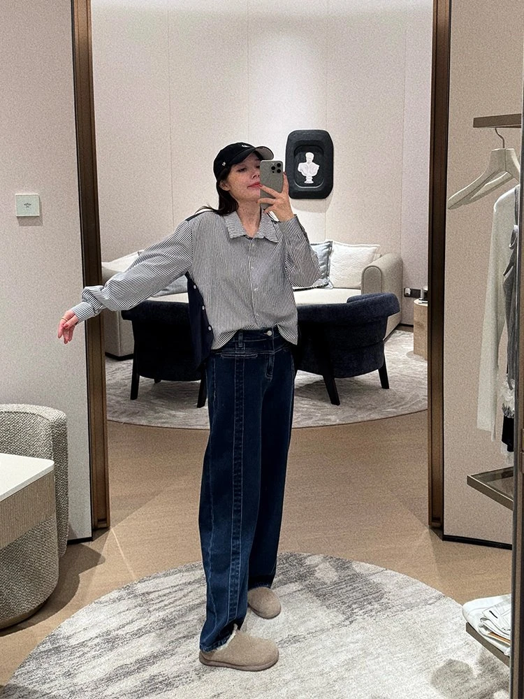 BETTER JOELAY -【小意司】时尚牛仔裤水洗时尚简约宽松JG9601