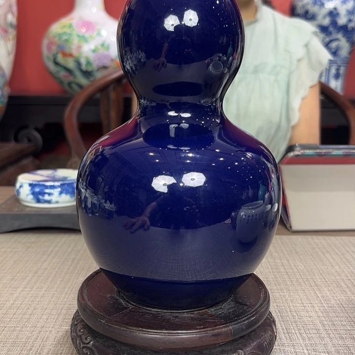 瓶吉蓝葫芦瓶一个