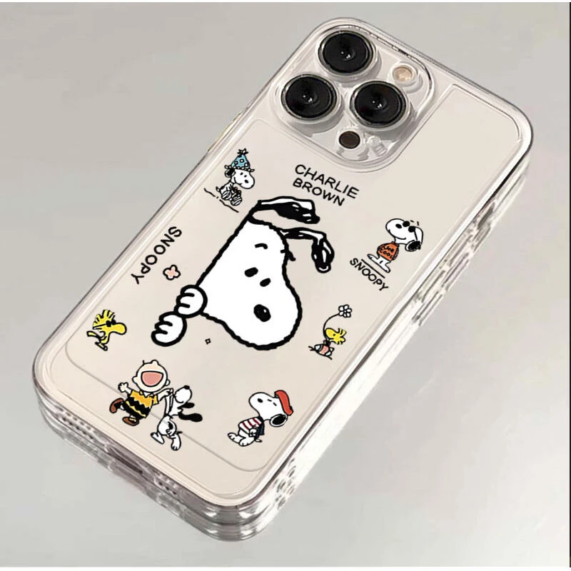 探头史努比适用iphone17promax16手机壳15苹果13透明12华为vivo