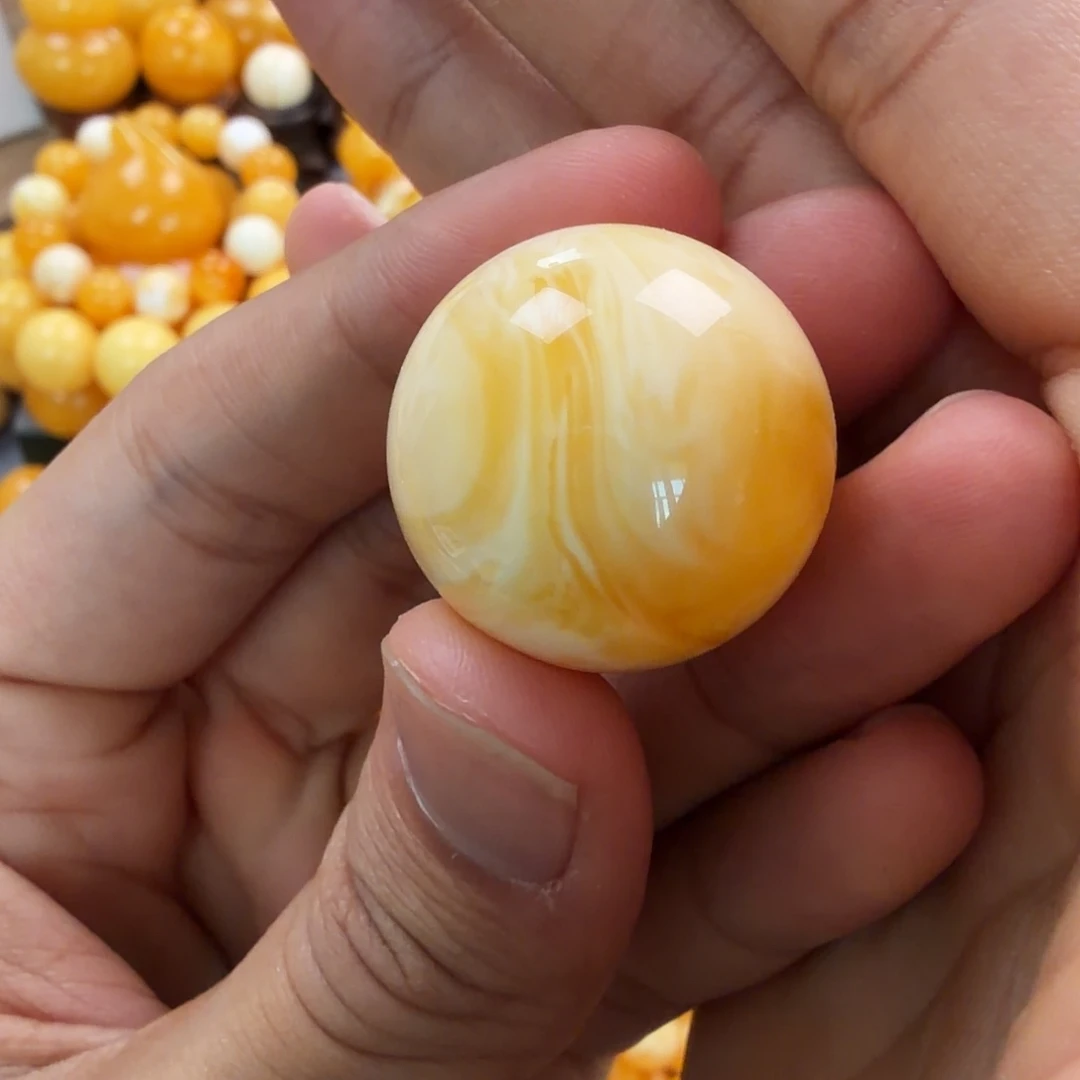 琥珀未镶嵌珠宝奇石25.3mm