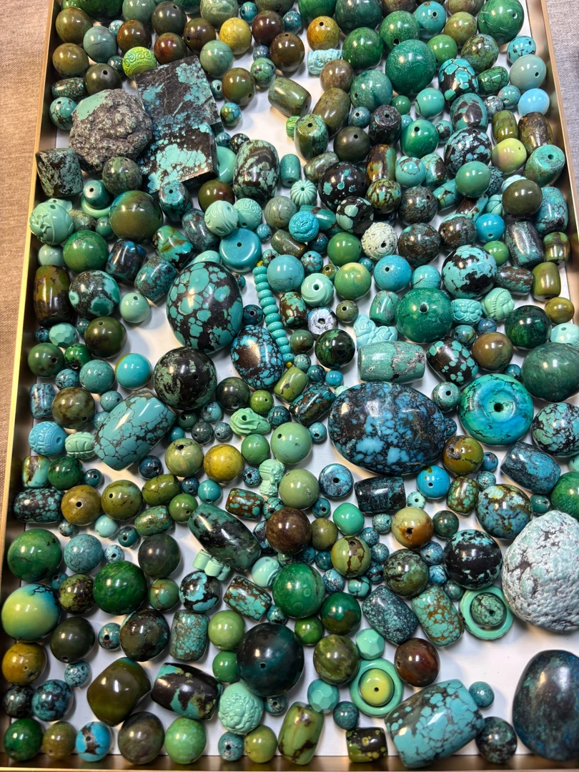 原生态湖北松珠子三通配饰DIY多样性发货