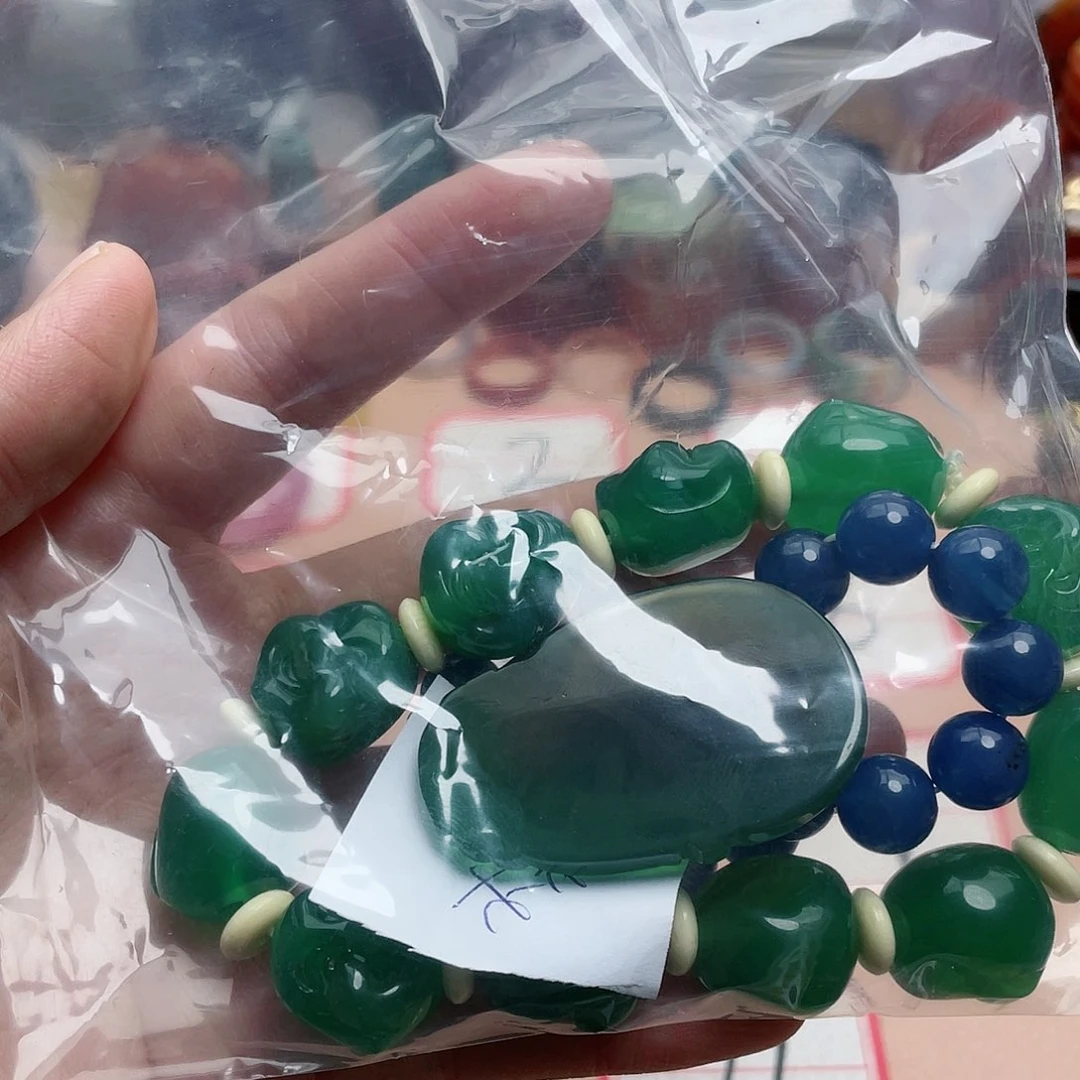 玛瑙/玉髓颈饰合金木*啊