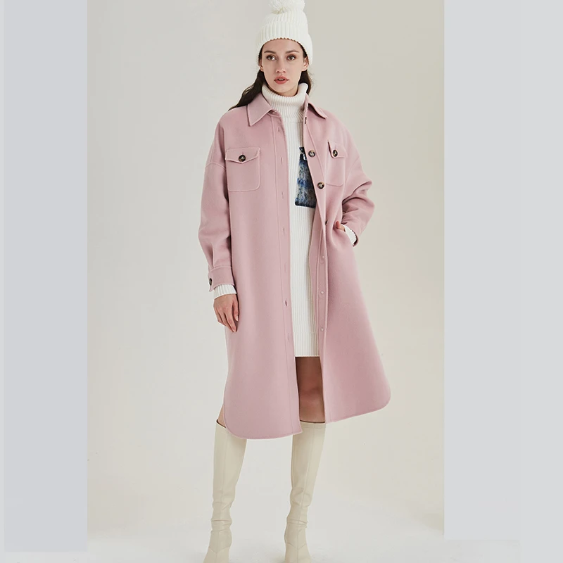 OBEG欧碧倩简洁宽松中长大衣10404177