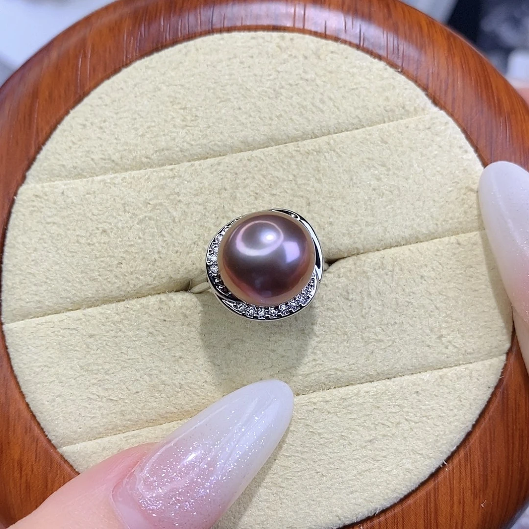 合金戒指淡水珍珠F