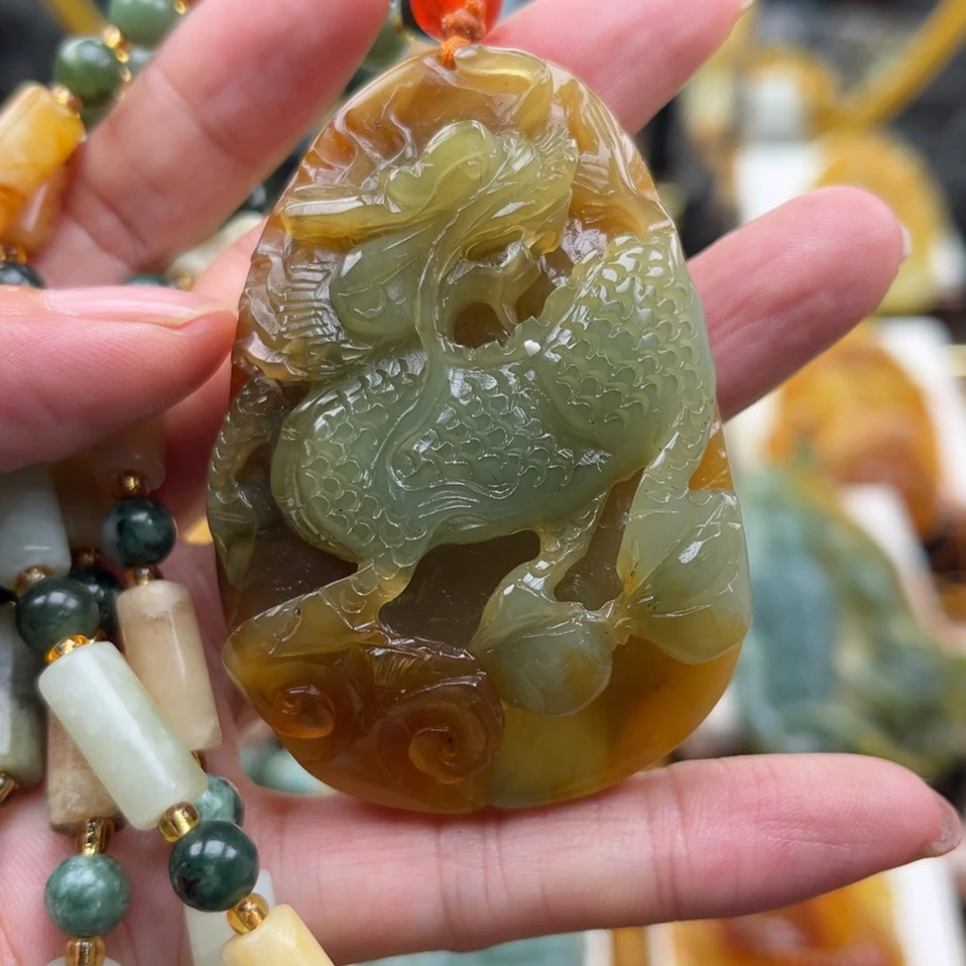 岫玉未镶嵌挂件挂件