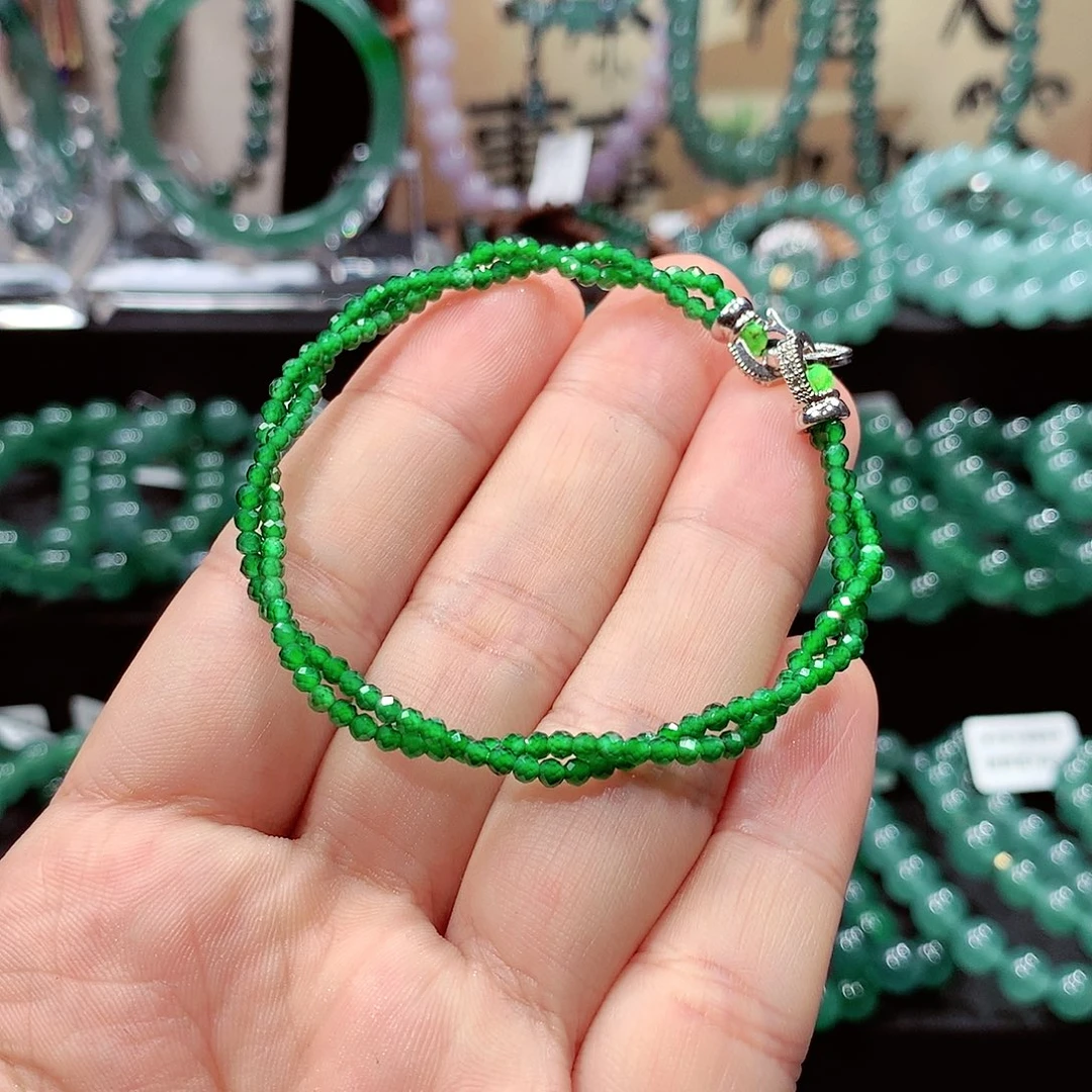 *****翡翠未镶嵌手链卡2.5