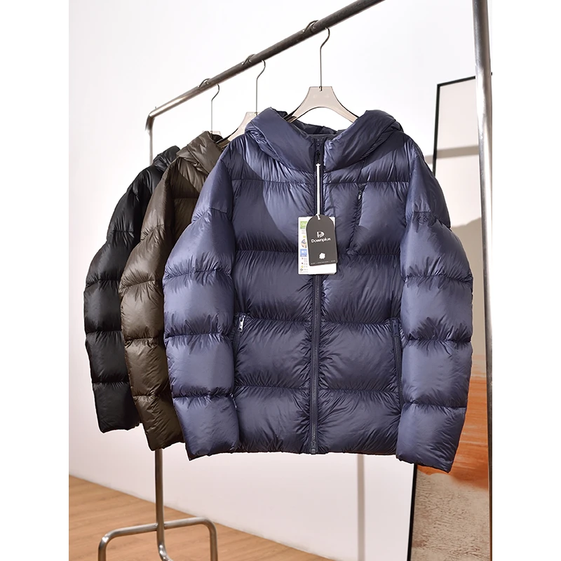 秋季新品 男款鹅绒加厚款泡芙连帽羽绒服
