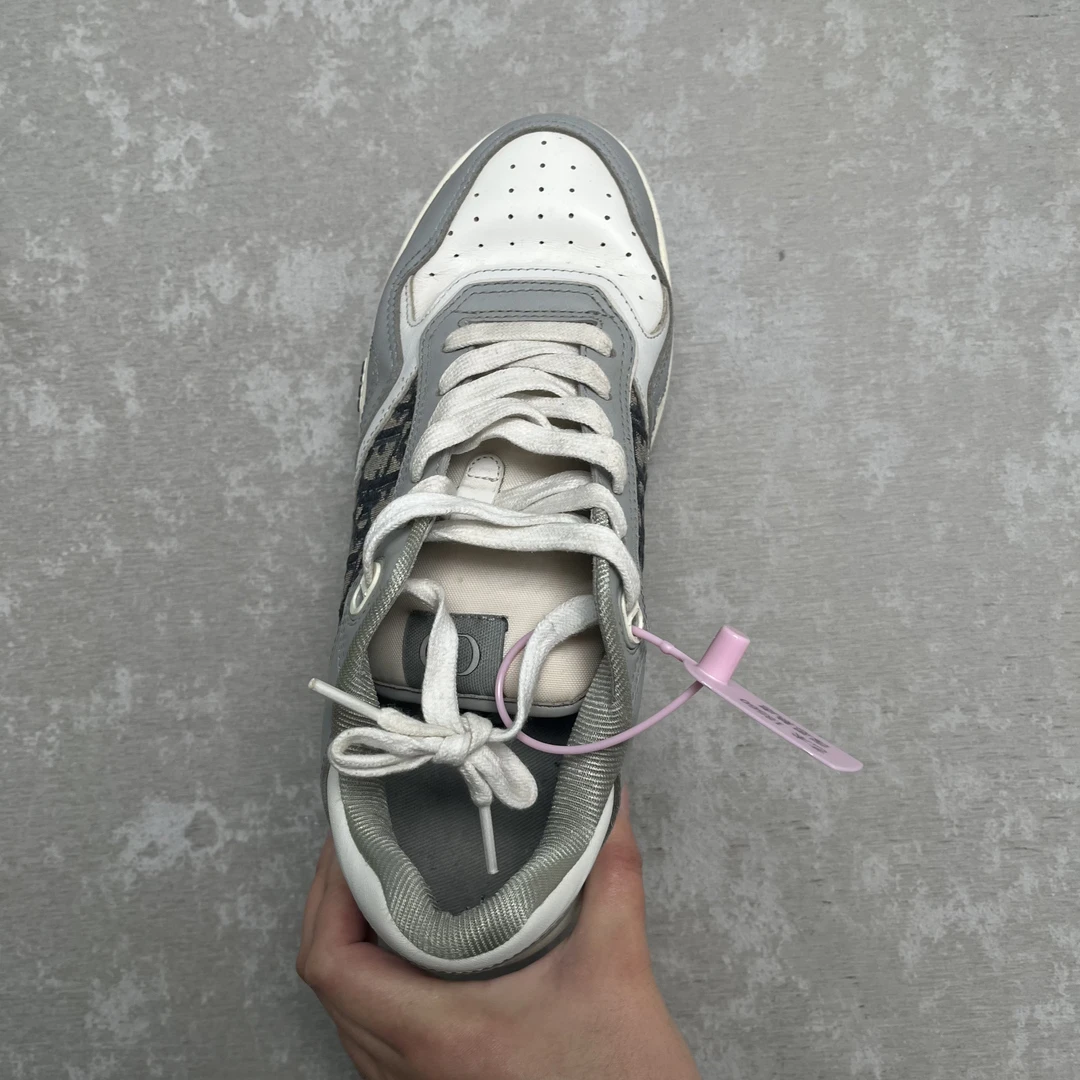 99新 DIOR/迪奥 迪奥/灰白低帮印花板鞋/18560/JP