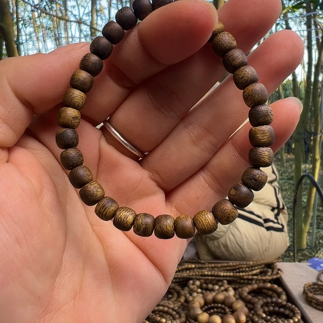 沉香碎屑沉香老型珠06单圈3克十多样性发其不