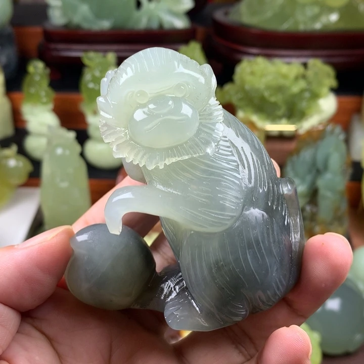 岫玉未镶嵌手把件