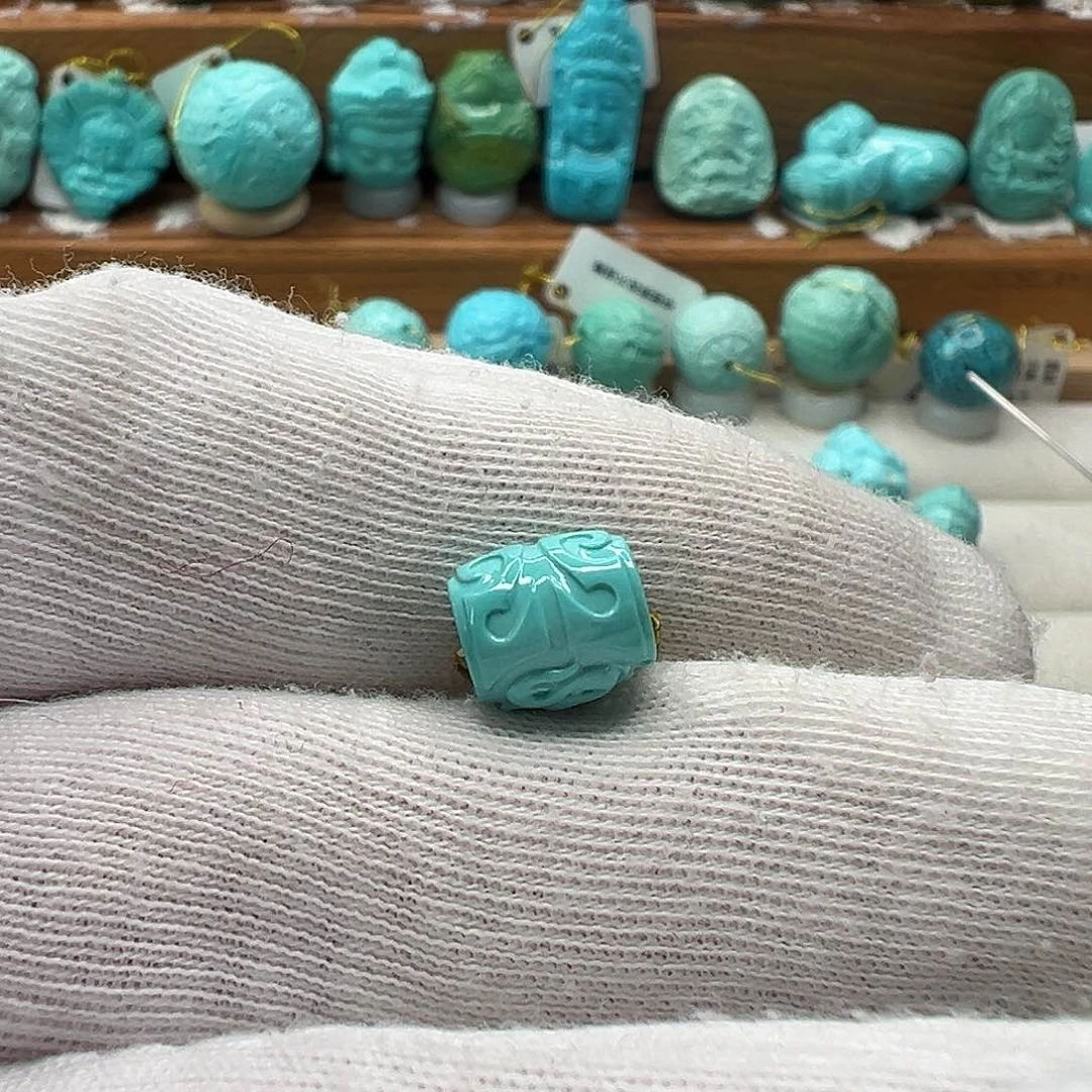 绿松石博古珠 未镶嵌