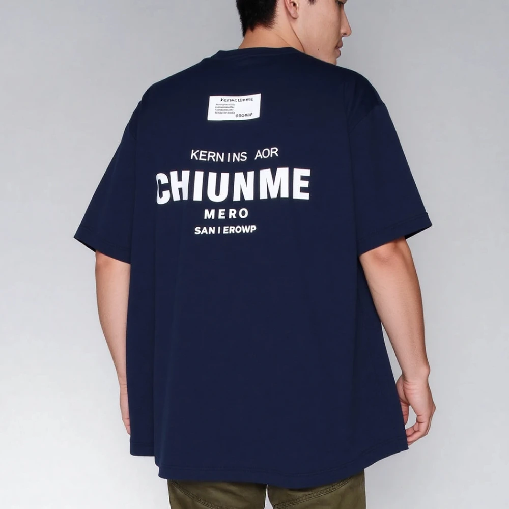 高端纯棉短袖T恤男夏季新款字母印花半袖上衣圆领套头潮流打底衫